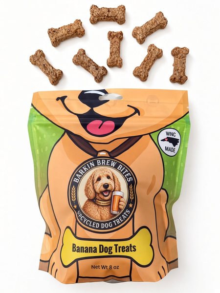 Banana Dog Treats for Sensitive Stomachs - 8 oz Bag – Barkin Brew